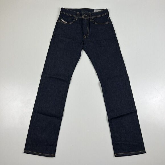 Diesel Mens Blue Denim Larkee Relaxed 0R8J4 Comfort Straight Jeans 26x30 $178 - Picture 3 of 12